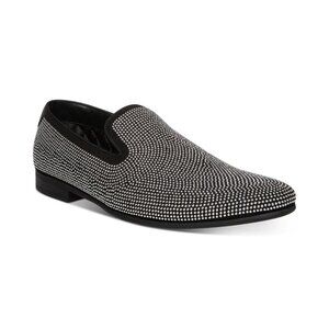 Steve‎ Madden Men's Mezmoryz Stud Smoking Slipper - Black/silver - Size 12, NIB